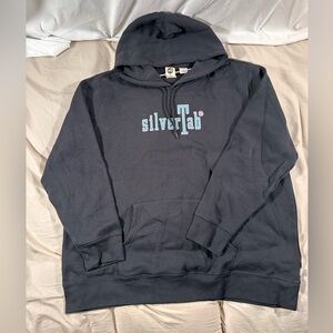 Levi’s SilverTab Baggy Black Pullover Hoodie XXL Standard Fit Graphic Y2K Print
